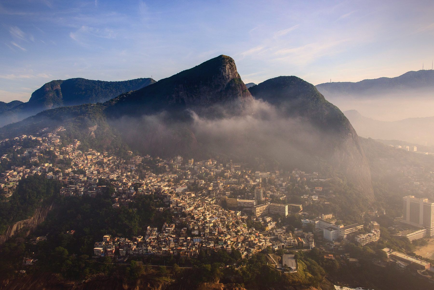 Vidigal neighborhood on the south side of Rio